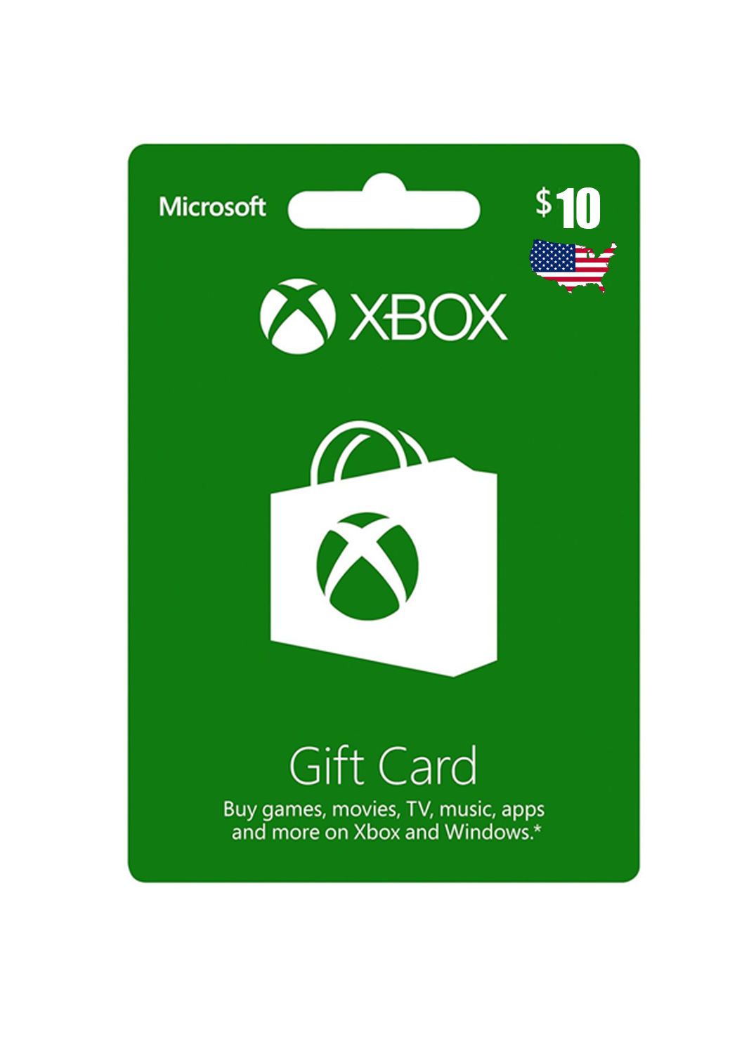 Xbox 10 USD Gift Card (United States) - Digital Key